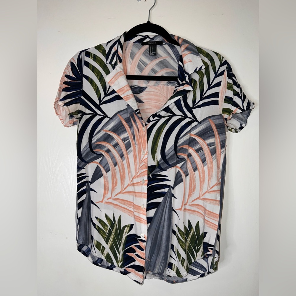 Hawaiian Floral Blouse